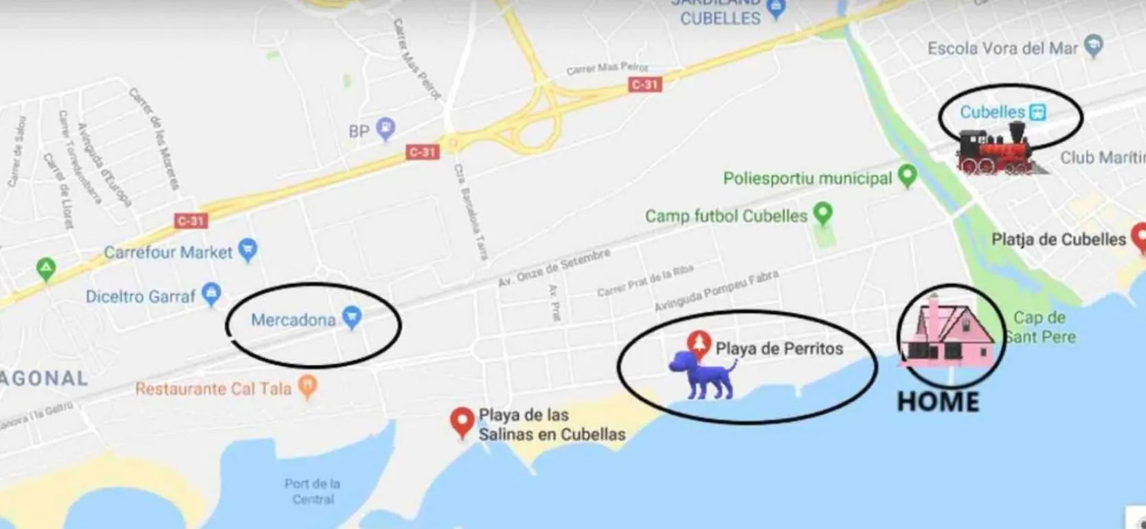 Frente Al Mar Salida Directa Por Jardin A Playa 30 M Agua Apartment Cubelles 0*,